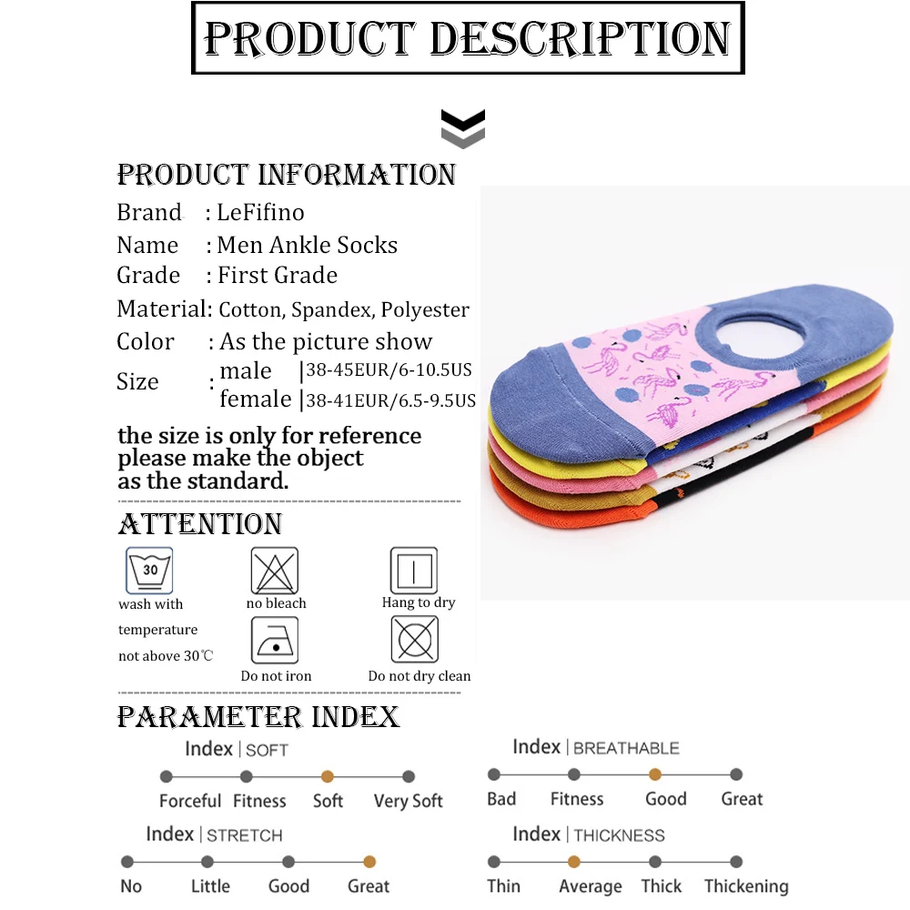 Модные мужские Разноцветные Летние носки из хлопка без пятки с невидимой