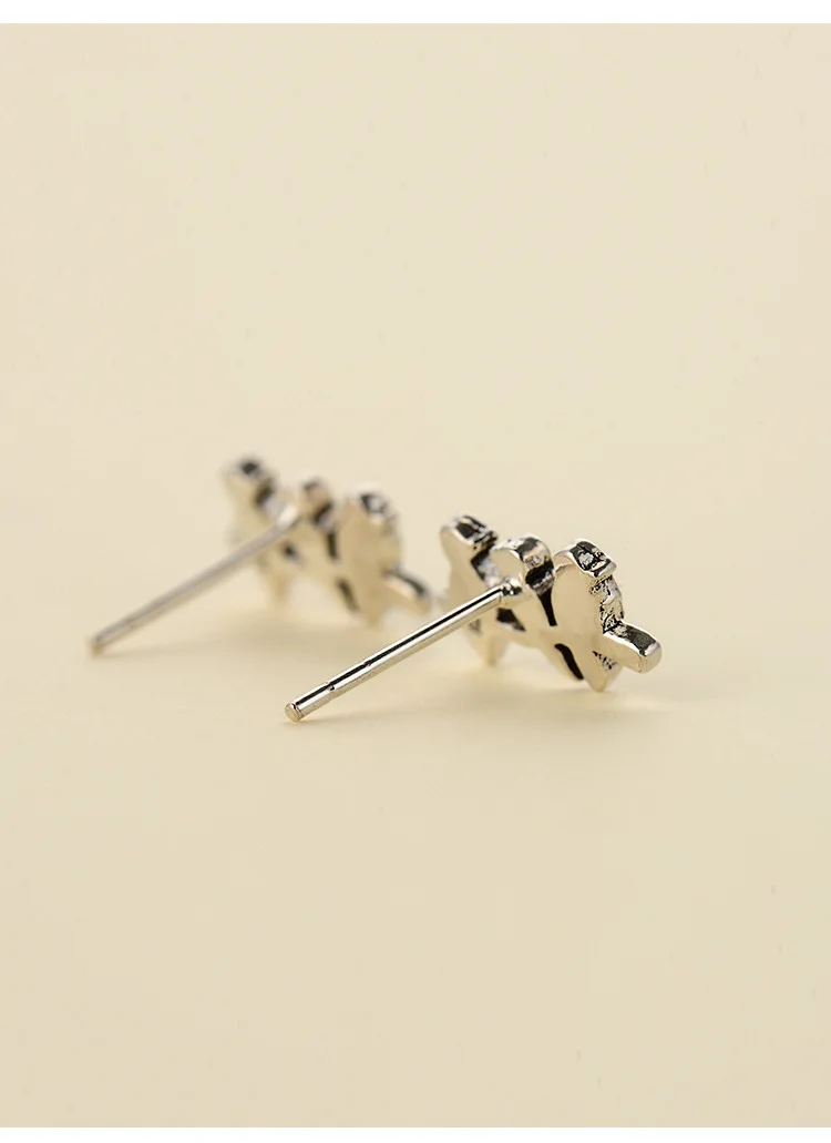 Cute Three Bird Stud Earrings Fashion 925 Silver Jewelry Pendientes Brincos Drop Shipping | Украшения и аксессуары