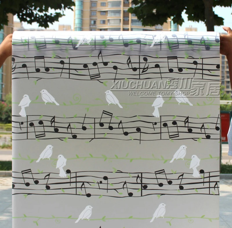 Цветочный дизайн! Самоклеящаяся Улучшенная декоративная витражная пленка для