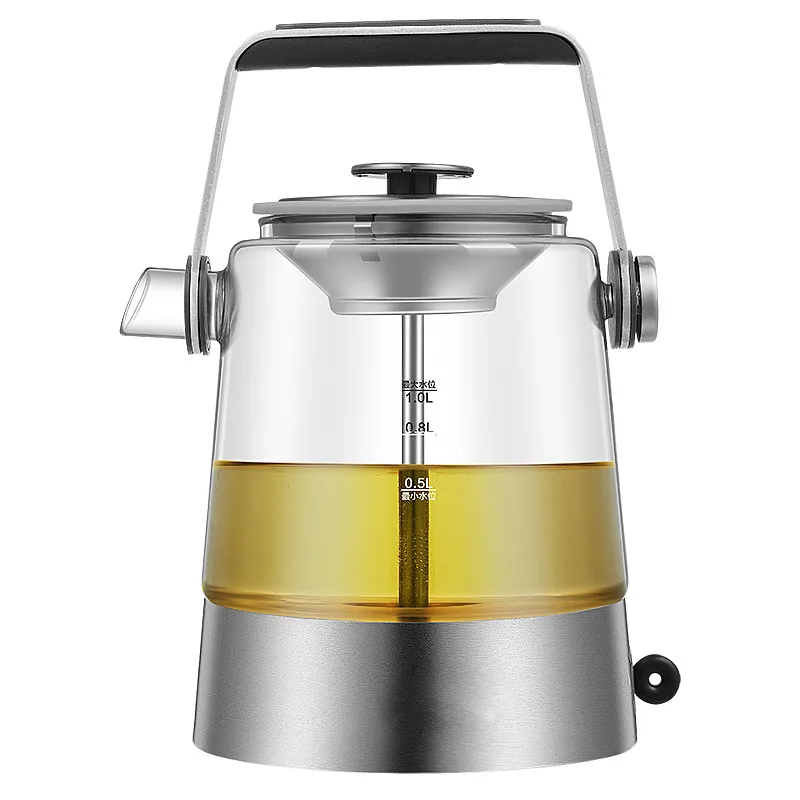Электрический чайник автоматический стеклянный для приготовления пищи паровой