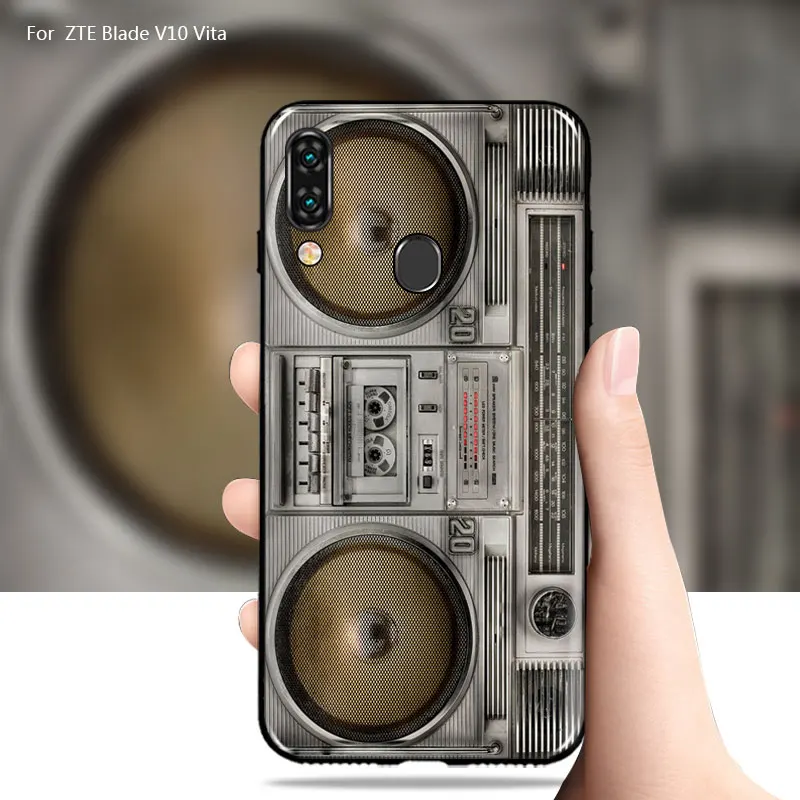 For ZTE Blade V10 Vita Case Cover NEW Retro recorder Soft TPU silicone Back V10Vita Cases |