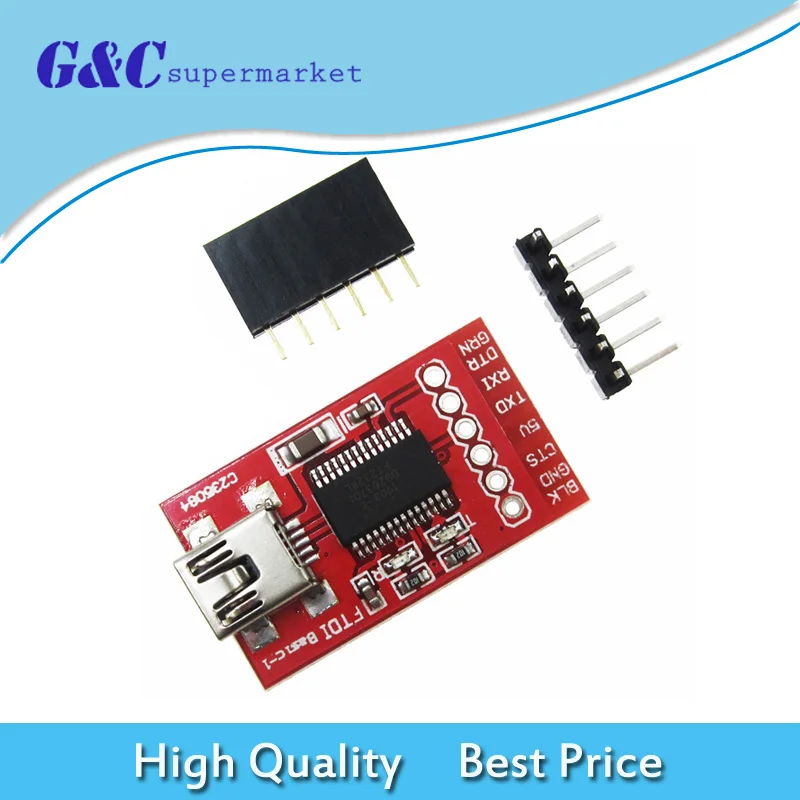 FT232RL плата FT232 FTDI USB 3 V 5 к TTL модуль последовательного адаптера мини порт кабель для