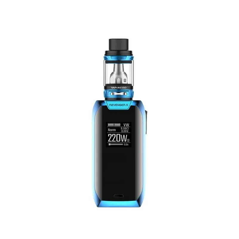 Лучший Мститель X 220 Вт стартовый набор с терморегулятором Vaporesso 5 мл NRG Sub-Ohm Tank |