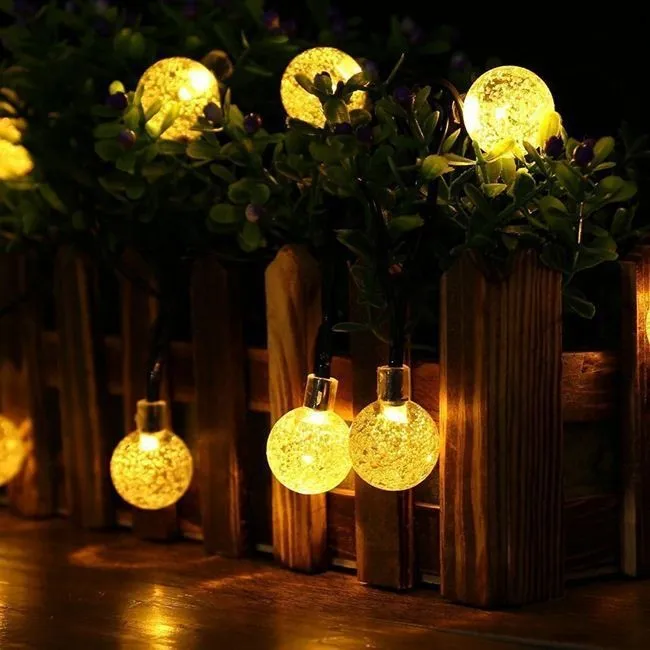 Newest patent high brightness solar tree led christmas string light |