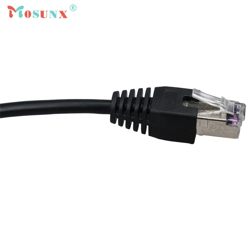 Mosunx advanced 30 см RJ45 Мужской и женский винт Панель Крепление Ethernet LAN Сетевой