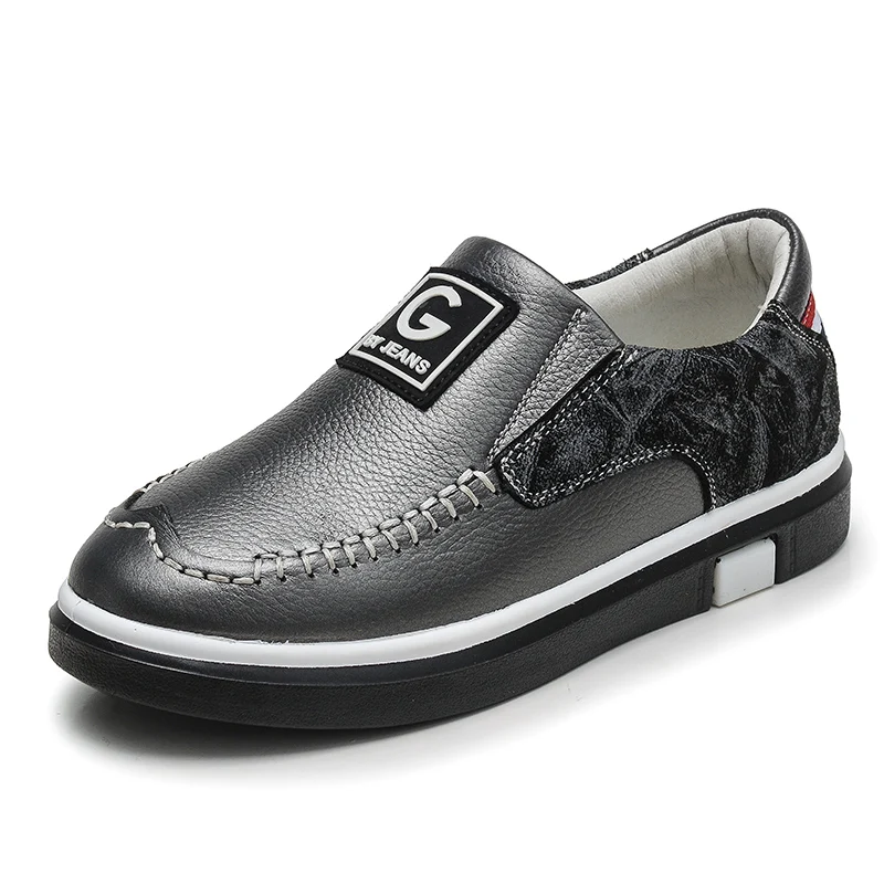Туфли из натуральной кожи для мальчиков 3 цвета размеры 26 37|genuine leather shoes boys|leather