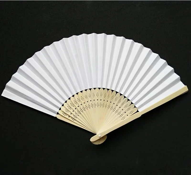 Happyxuan, 5 шт./партия, Детский набор для рукоделия, краска собственного приготовления, белый складной бумажный веер, развивающий креативный материал, игрушки для рисования, Детские