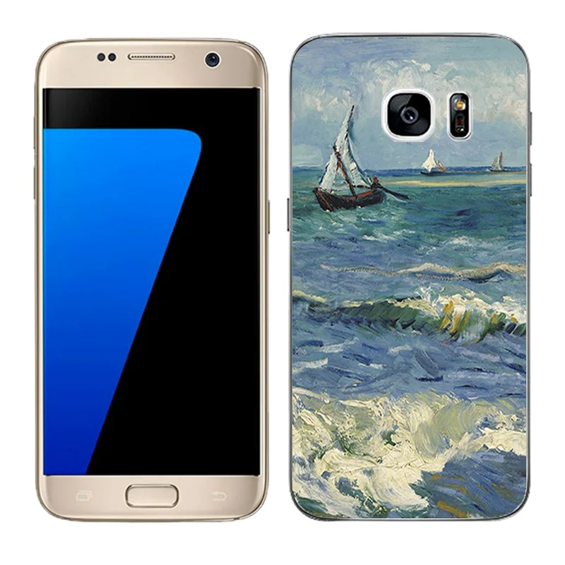 11 Прозрачный мягкий силиконовый чехол для телефона для Galaxy S7 чехлы для телефонов задняя матовая крышка для samsung G930 G9308 покрытым масляной краской Coque - Цвет: 11