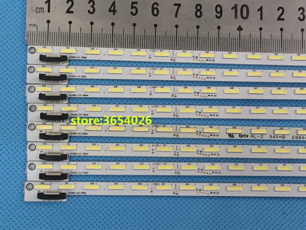 СВЕТОДИОДНАЯ подсветка экрана V420H1 LS6 TREM5 082540N31136D0A 1 шт. = 48 светодиодов 525 мм|Эффект
