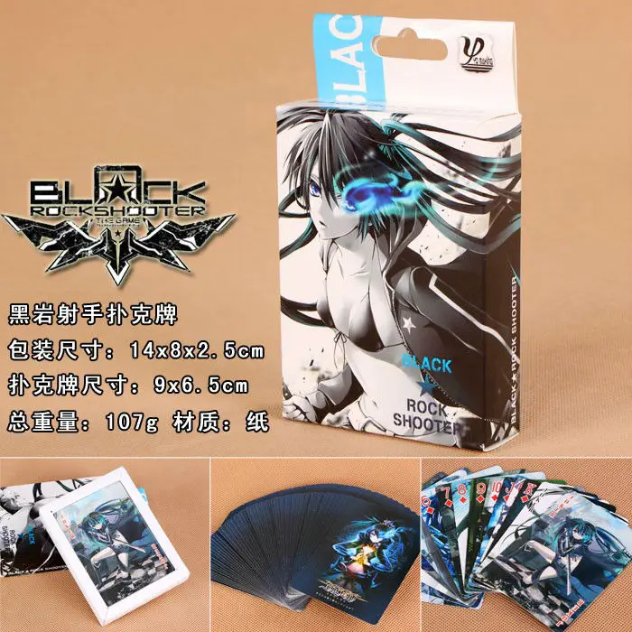 Аниме BRS Black Rock shooter игрушки покерная игра коллекционная карточка куклы персонаж