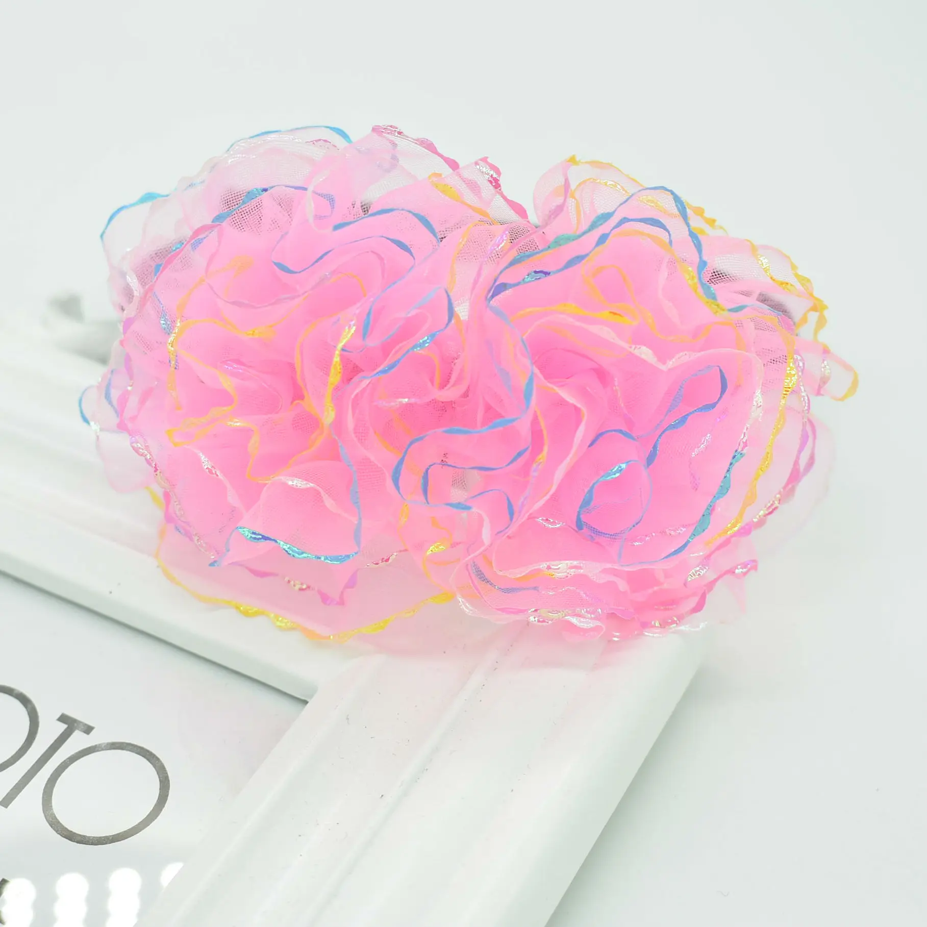 New product Children's lace headband Kids colorful transparent Flower hair accessories Wavy accessory | Детская одежда и обувь