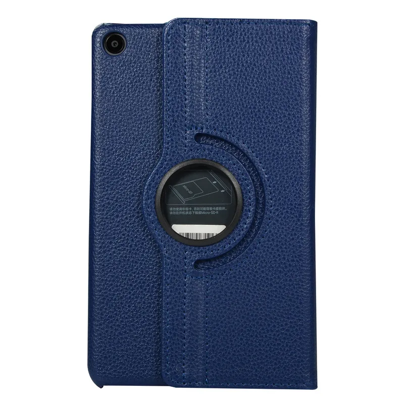 drak blue Чехол для Xiaomi mi Pad 4, вращающийся на 360 градусов, подставка из искусственной кожи на магните, умный чехол для сна, чехол для Xiaomi mi Pad 4 mi Pad 4 Pad4 - Цвет: drak blue