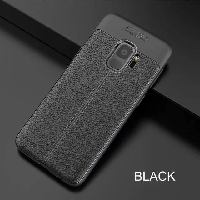Black Противоударный мягкий чехол КРЫШКА ДЛЯ samsung Galaxy S8 S9 плюс S7 Edge Note 8 9 A3 A5 A7 J7 Neo Nxt J2 J5 J7 Prime G530 - Цвет: Black