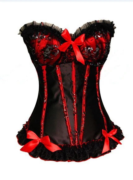 Женский черный атлас с красным/зеленым/фиолетовым/Розовая кружевная отделка