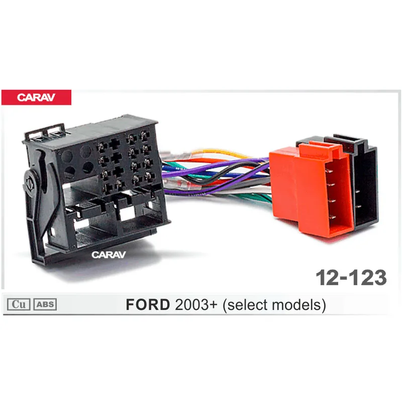 Радиоадаптер CARAV 12 123 ISO для FORD 2003 + (выбранные модели) жгут проводов соединитель