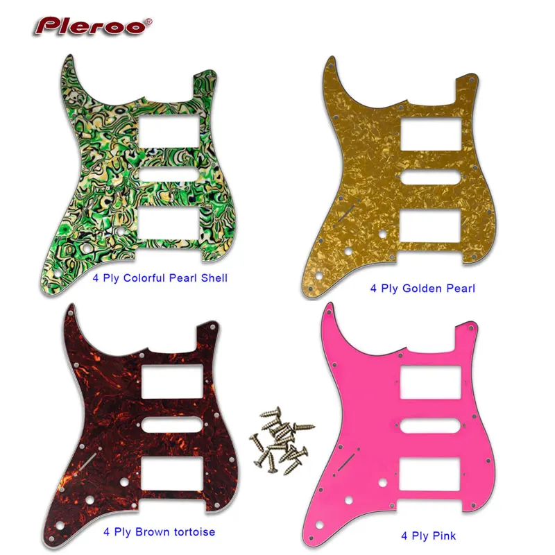 Электрогитара Pickguard 11 отверстий катушка для слева рукой США Мексиканская Fd HSH PAF
