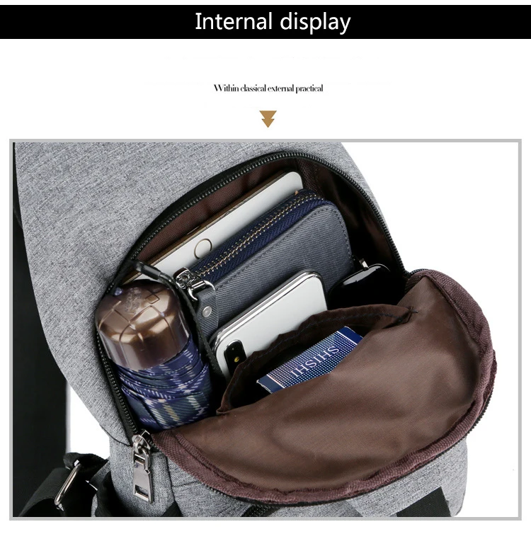 BAIJIAWEI Новая мужская Usb сумка с зарядкой многофункциональная сумка через плечо мужская сумка через плечо с боковой сумкой диагональная упаковка