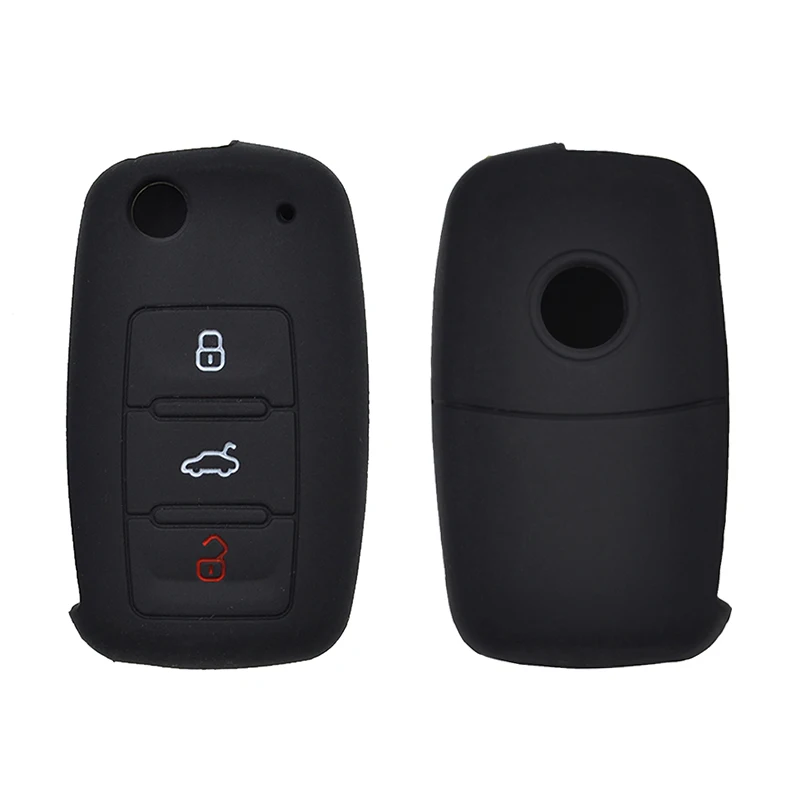 Силиконовый чехол для ключей AX Volkswagen VW Golf Jetta Polo Bora Scirocco Sharan Tiguan Touran Beetle Caddy Eos