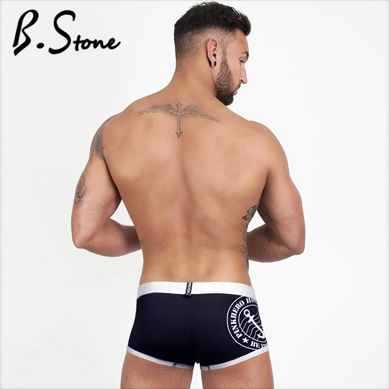 Трусы-боксеры мужские 4 шт. хлопковые удобные дышащие трусы пикантное нижнее