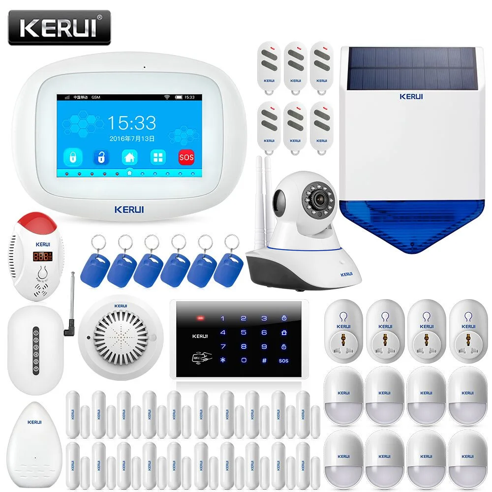 Система охранной сигнализации KERUI K52 Wi Fi Alarme GSM 4 3 дюйма TFT цветная