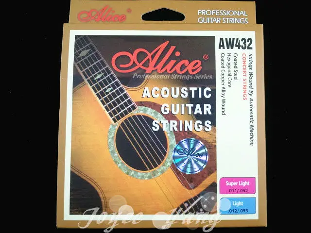 Струны для акустической гитары Alice AW432P струны с шестигранным сердечником и
