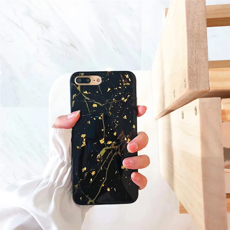 Мраморная текстура для iPhone XS Роскошный чехол телефона s 6 7 8 6s Plus plus X XR Max