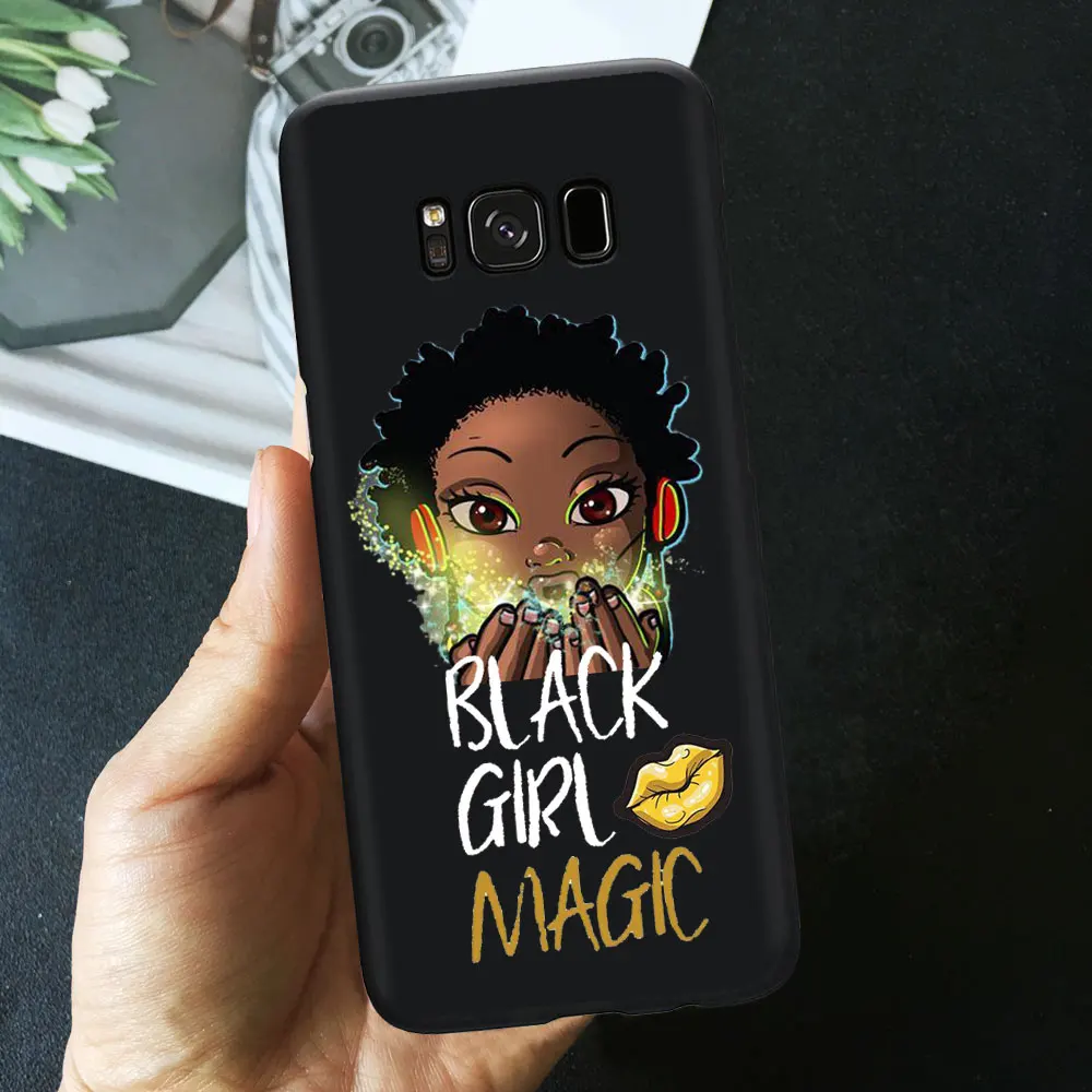 TPU A1110 Чехол для телефона Melanin Poppin queen для samsung S10 S9 S8 Plus S7 S7 Edge S10 E Afro Black Girl Magic rock Мягкий силиконовый чехол из ТПУ - Цвет: TPU A1110
