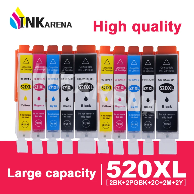 Картридж струйный для принтера Canon PGI520 CLI521 Pixma iP3600 ip4600 ip4700 MP540 MP550 MP560 MP620 MP630
