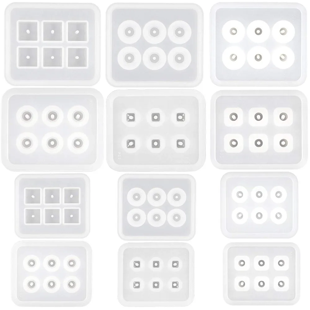 Силиконовая форма с отверстием для драгоценных камней кабошон ювелирные изделия