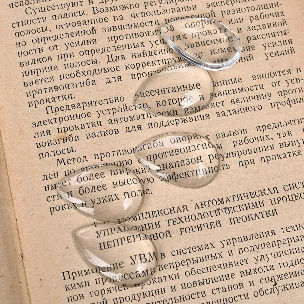 Прозрачные стеклянные кабошоны 30 шт./лот 18x25 мм прозрачная плоская задняя часть
