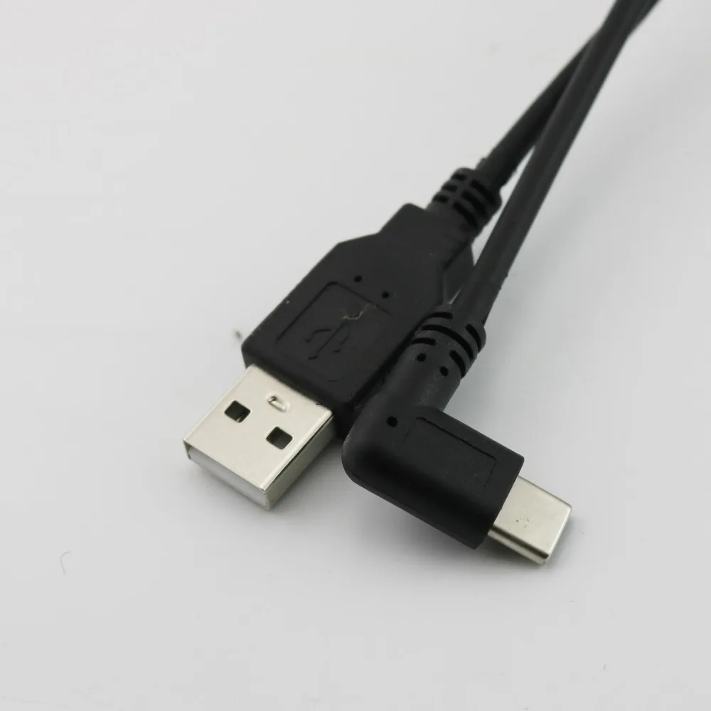 1 шт. Спиральный USB 3,1 C-type Мужской Угловой к USB 2,0 A штекер Зарядный Кабель-адаптер Шнур 1,5 м 5 футов