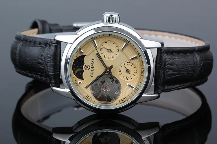 Часы GEDIMAI женские механические брендовые водонепроницаемые автоматические