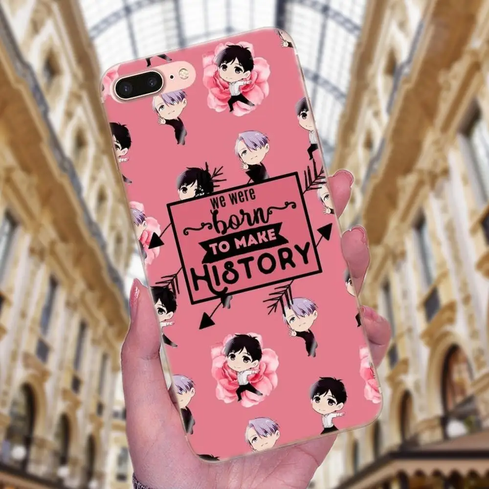 Yuri On Ice Высококачественная мягкая задняя крышка для Huawei P7 Honor 4C 5A 5C 5X 6 6C 6A 6X 7 7X 8 9 V8 V10