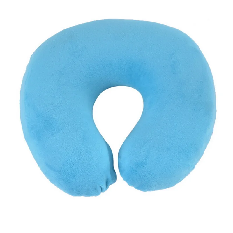 U образная Подушка Hoomall для путешествий одноцветная подушка из пены с памятью
