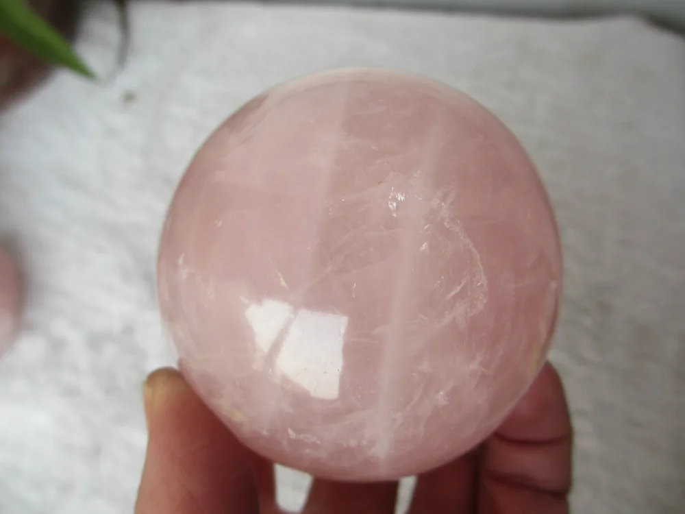 04900 NATURAL PRETTY ROSE QUARTZ CRYSTAL SPHERE BALL | Дом и сад