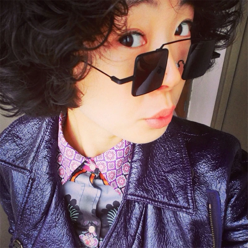 Квадратные маленькие Nifty Lense очки с покрытием Горячая новинка винтажные модные