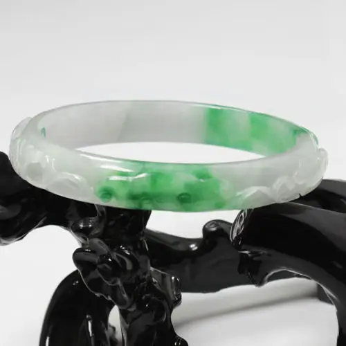 Горячая продажа 58 мм красивый китайский ручной резной изумрудно-зеленый