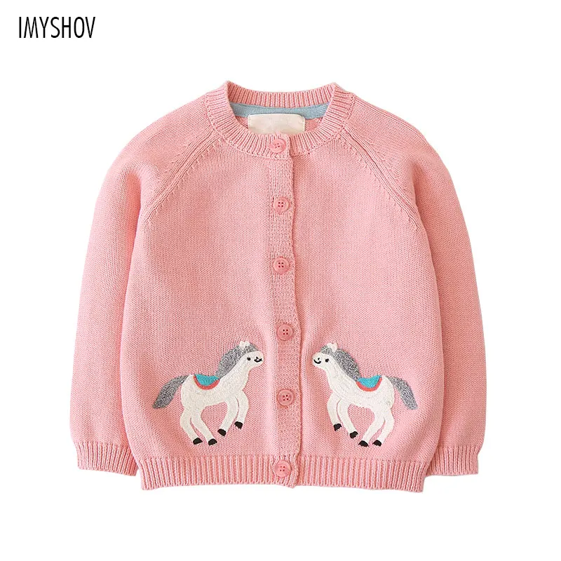 

Кардиган вязаный розовый для девочек, Осень-зима 2018