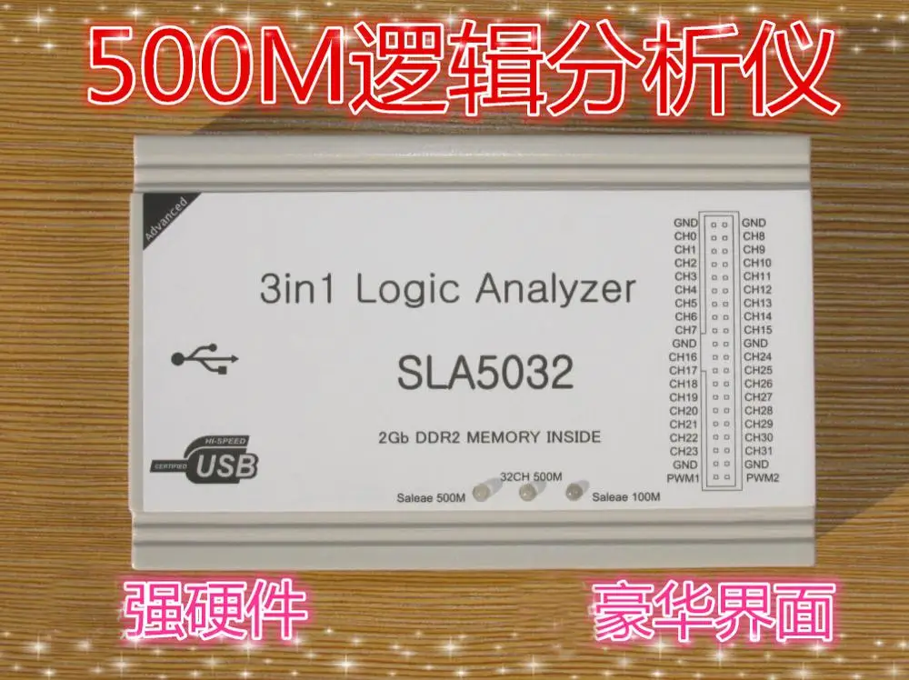 Для 500M 32 канала анализатора логики совместим с SALEAE logic 16 жесткий индекс реальные