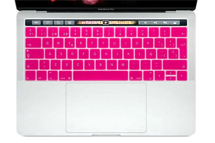 Европейская Испанская версия чехол для клавиатуры для нового MacBook Pro 1" A1706 и Pro 15" A1707 с сенсорной панелью( релиз) протектор
