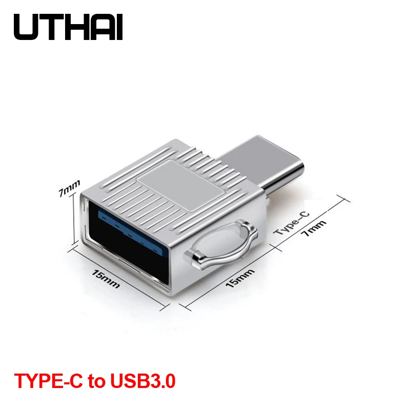 UTHAI C07 mini type C usb3.1 Micro SD TF кардридер для Macbook или смартфона с интерфейсом type c