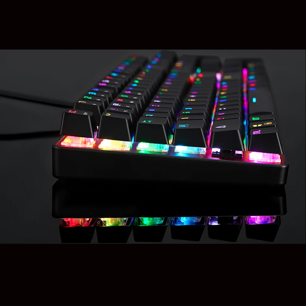 original motospeed ck104 wire rgb mechanical gaming keyboard russian english red blue switch keyboard for game computer free global shipping