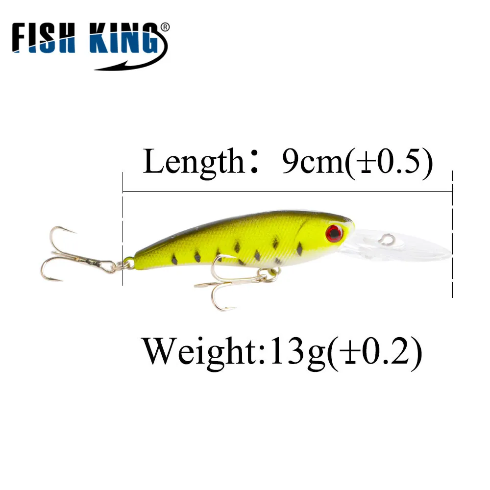 1 шт. Наивысшее качество 10 Цвета 9 см 7 3 г Жесткий Bait Minnow прикормы Бас свежий