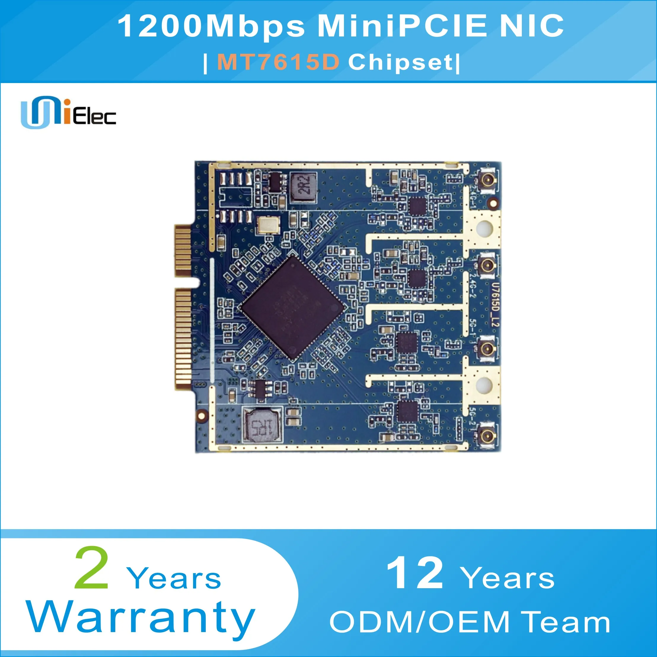 MTK MT7615D 2x2 802.11ac и 802 11/b/g/n Wave2 1200 Мбит/с|Сетевые карты| |