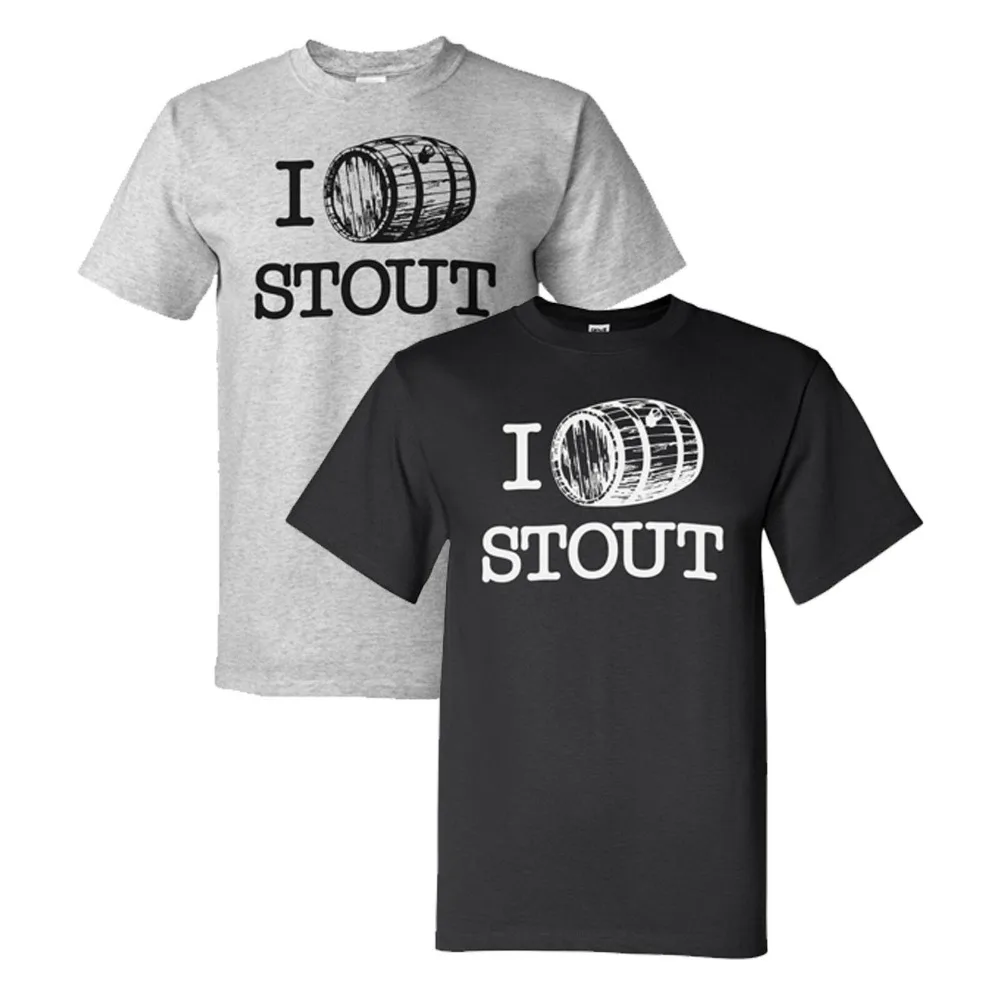 

I Love Stout Tee Shirt Barrel Aged Homebrew Craft Beer Brewery 2019 Summer Style Fashion Men O-Neck Casual Novelty T Shirt