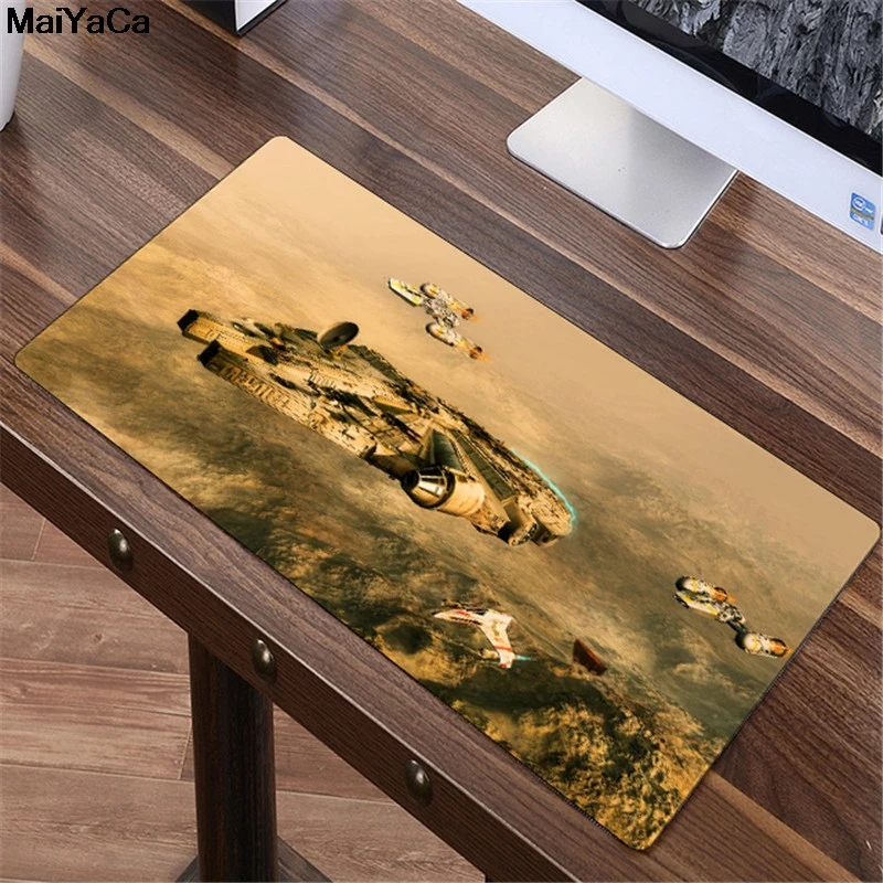 MaiYaCa 80x40 см большой коврик для мыши самостоятельного изготовления космический