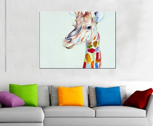 

Pure Hand painted Oil Painting Pictures Professional Factory Skilled Painter Handmade Deer Oil Painting On Canvas Paintings
