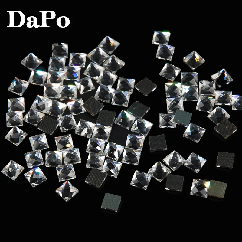Hot Sales Square Crystal Clear HotFix FlatBack Rhinestones Glass Strass Fancy Shape DMC Fix Stones | Дом и сад