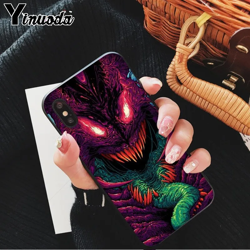 Yinuoda Hyper Beast Csgo Мягкий силиконовый чехол для телефона из ТПУ iPhone X XS MAX 6 6s 7 7plus 8 8Plus 5 5S