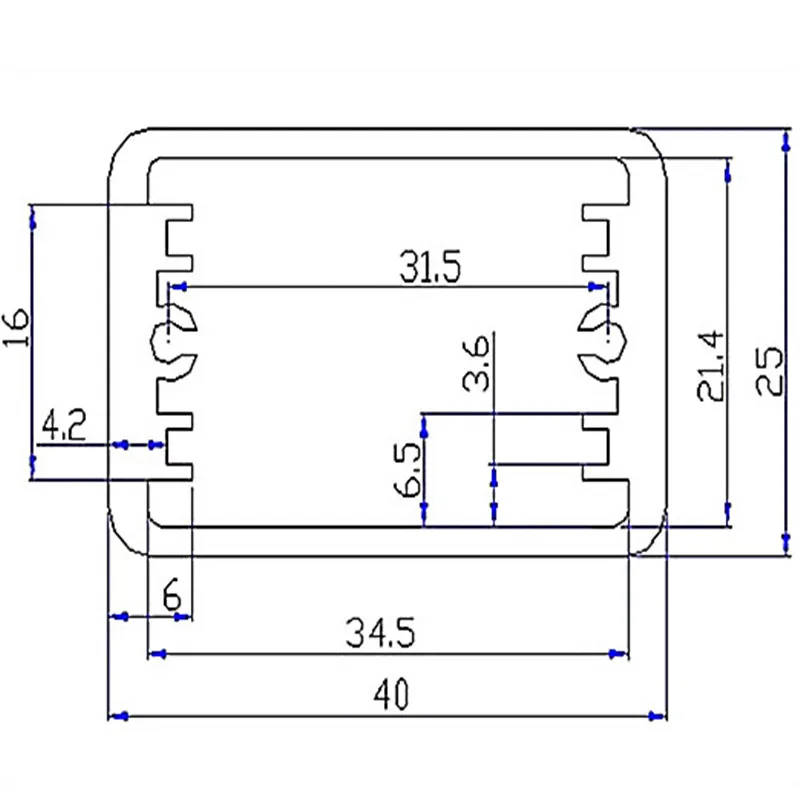 Топ продаж алюминиевый корпус (4 шт.) анодированный приборный шкаф для GPS трекера